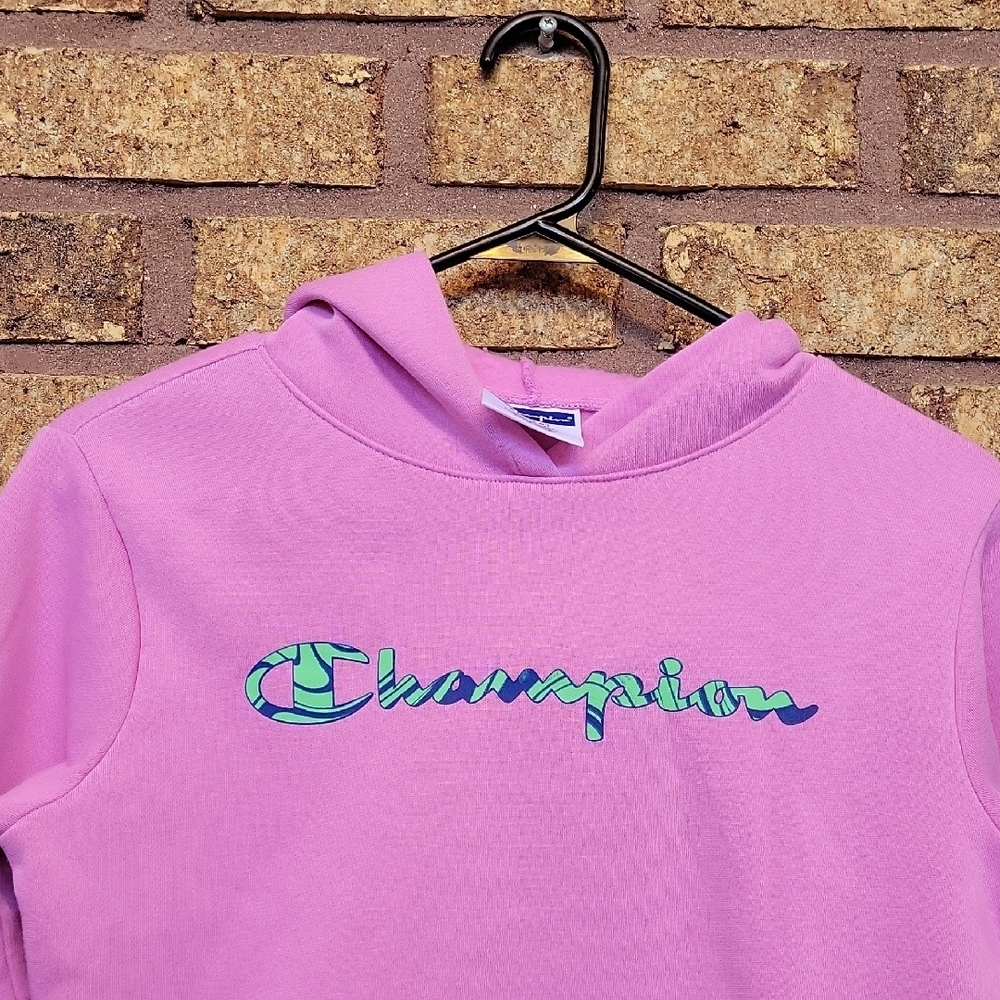 Champion Kids Light Pink Pullover Hoodie Size XL (16) - Picture 3 of 7